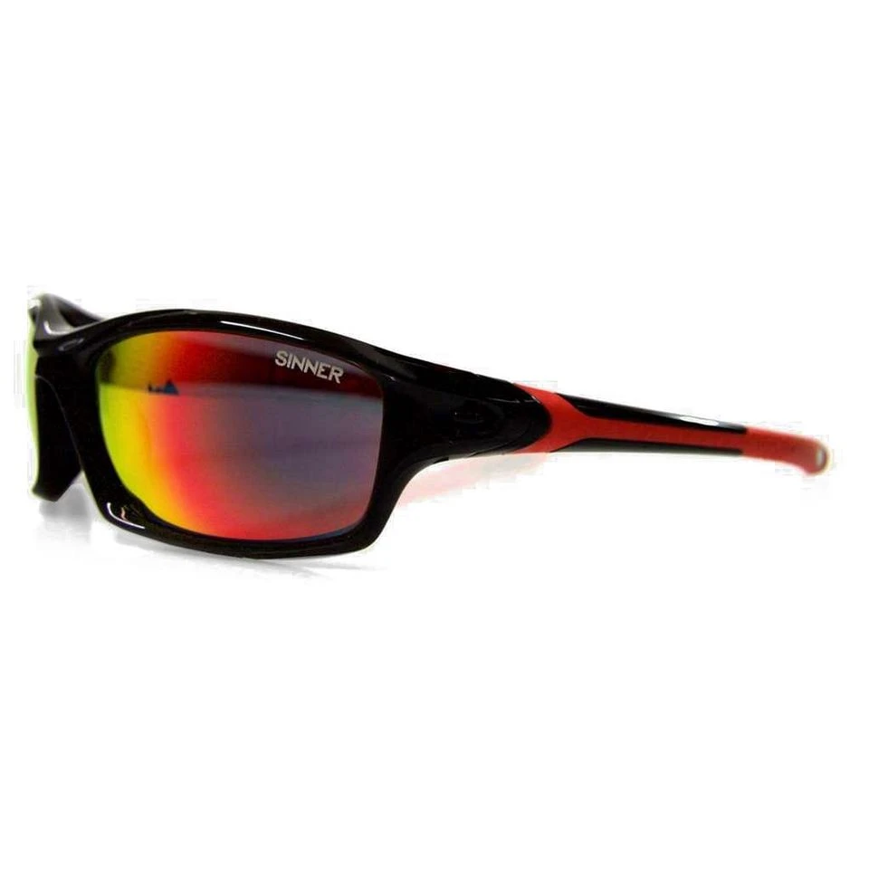 SINNER Eaton Sunglasses (Shiny Black / Red Revo) 2 SINNER Eaton Sunglasses (Shiny Black / Red Revo) - Image 2