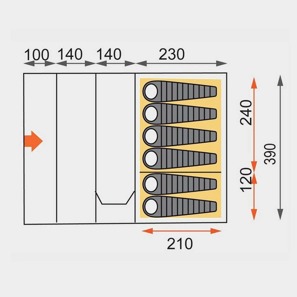 Vanguard Nightfall 6 Tent 2 Vanguard Nightfall 6 Tent - Image 2