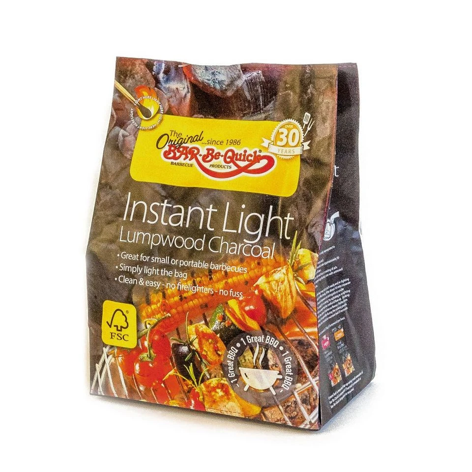 Instant Light Lumpwood Charcoal 1kg 2 Instant Light Lumpwood Charcoal 1kg - Image 2