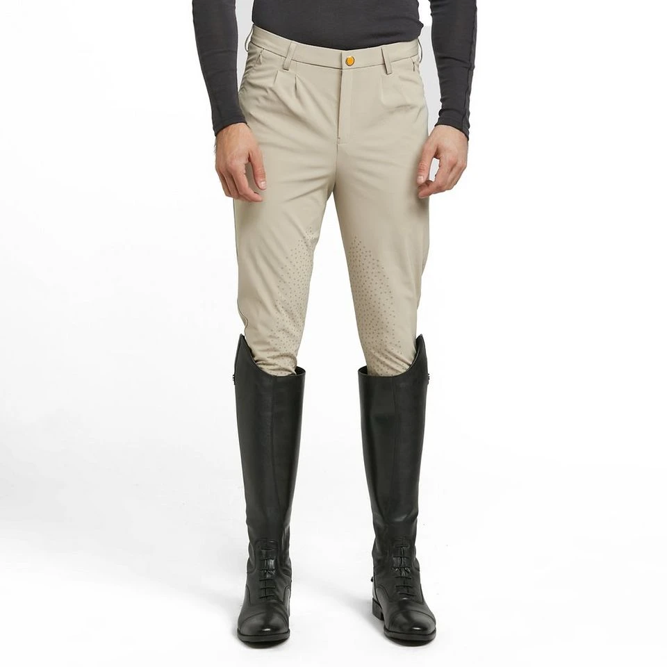 Mens Walton Knee Patch Breeches Beige 7 Mens Walton Knee Patch Breeches Beige - Image 7