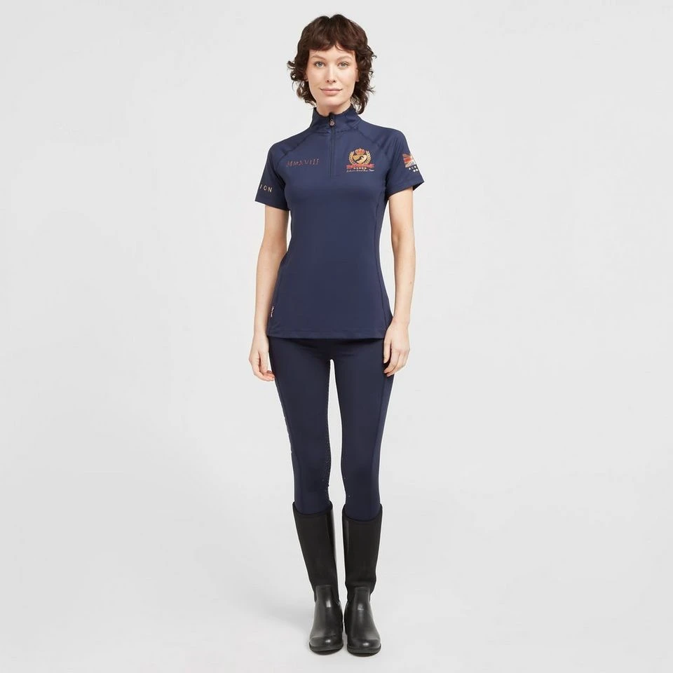 Ladies Team Short Sleeve Base Layer Navy 3 Ladies Team Short Sleeve Base Layer Navy - Image 3