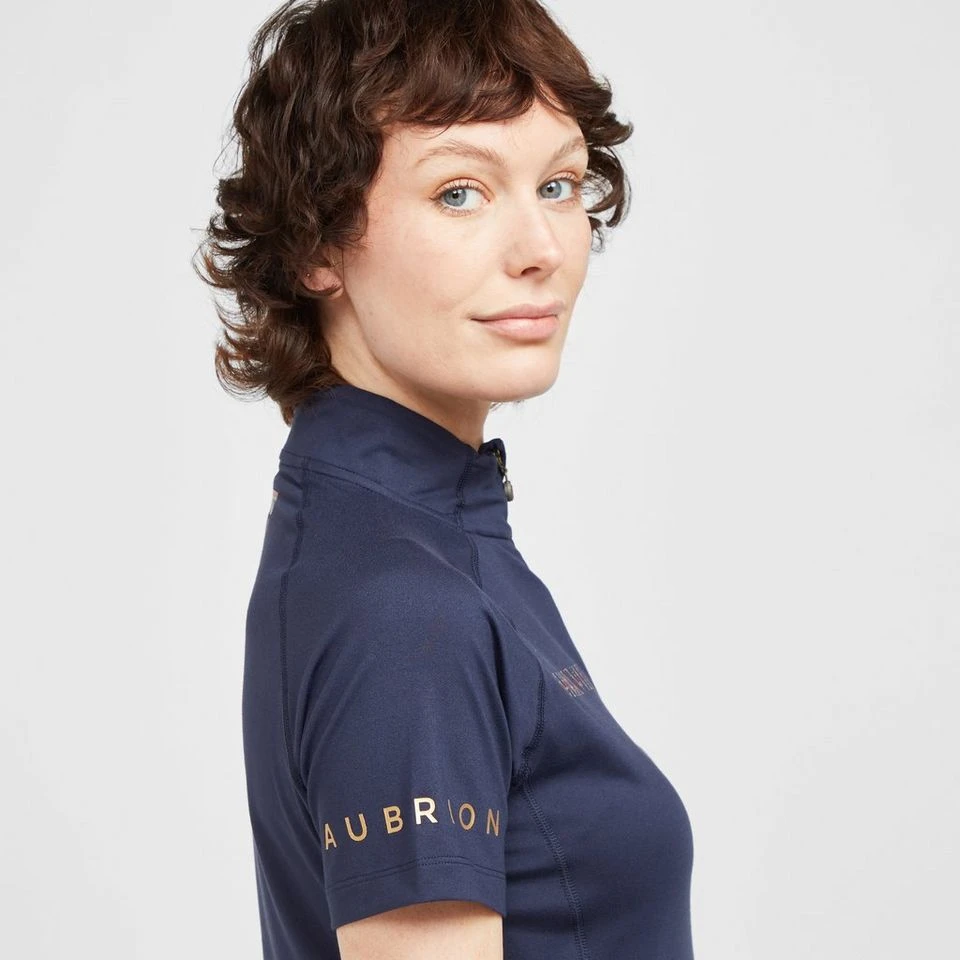 Ladies Team Short Sleeve Base Layer Navy 5 Ladies Team Short Sleeve Base Layer Navy - Image 5